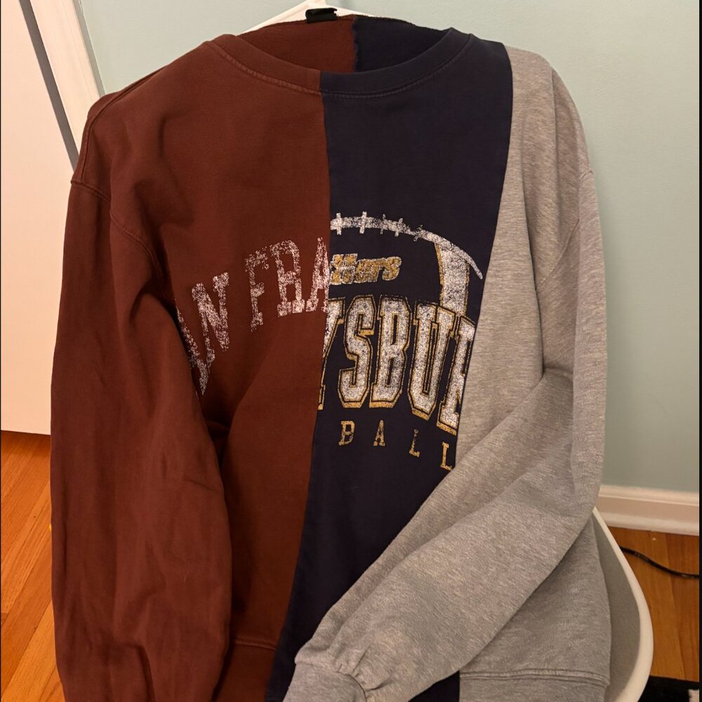 Limited Time Urban Outfitters Sweater San Francisco Spliced Crew Neck Sweatshirt